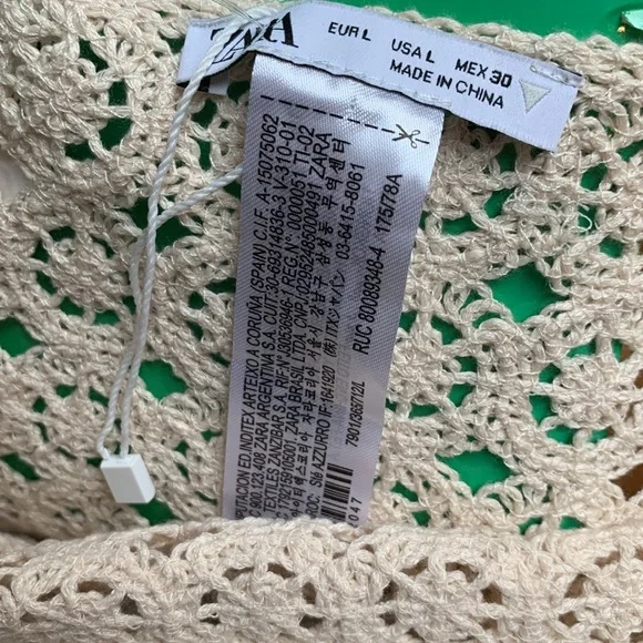 Zara Crochet Knit Fringed Skirt‎ - Picture 15 of 16